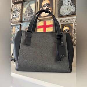 TUMI‎ - Varek Pearl Laptop Tote - 12 Inch Laptop Bag  - Earl Grey Sold As IS